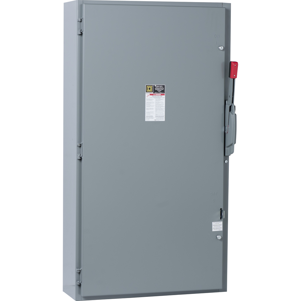 CH365 – Safety switch, heavy duty, fusible, 400A, 600VAC/VDC, 3 poles, 350HP, NEMA 1