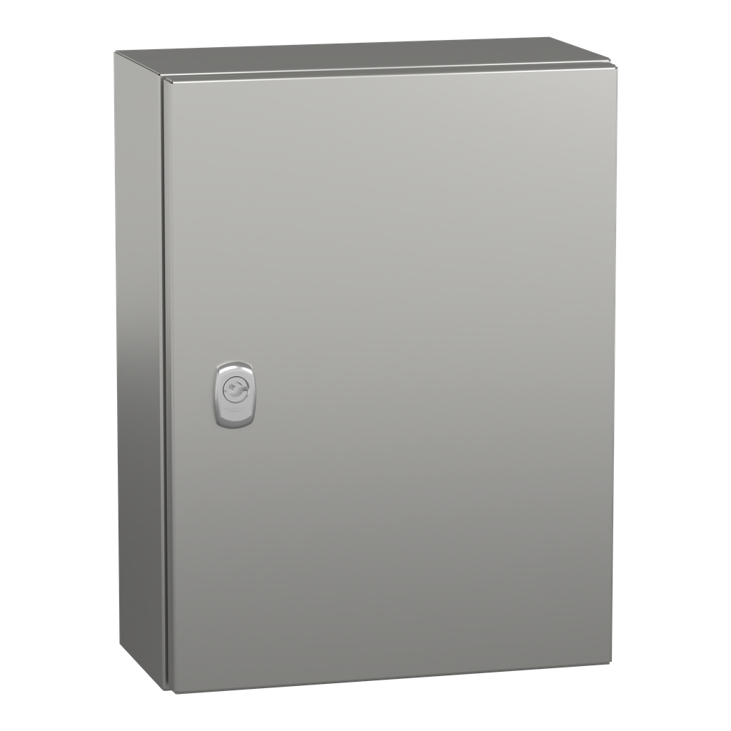 NSYS3X4315H – Wall mounted enclosure, PanelSeT S3X, stainless steel 316L, plain door, 400x300x150mm, IP66