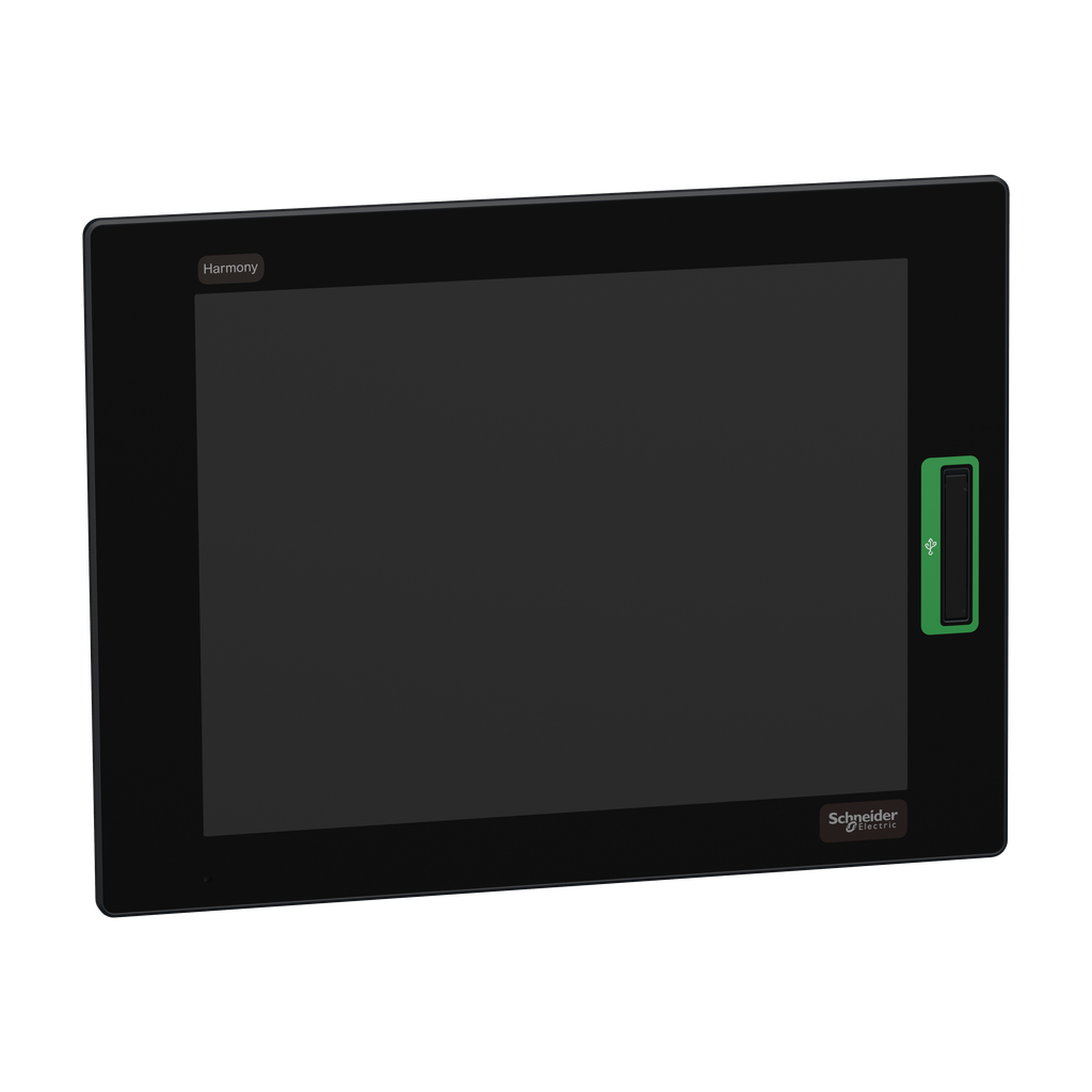 HMIFP6700TMD – 15.0 Industrial FPM, Harmony FP6, XGA, 16M colors, Analog Multi Touch (2 points), Front USB A/micro-B, DVI, USB Type B, 24V DC