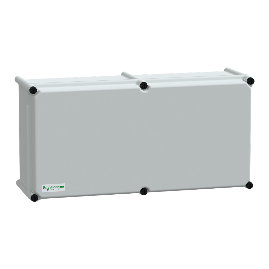 NSYPLSC2754G – PLS box, polyester rear, opaque PC cover IP66 27x54x18cm
