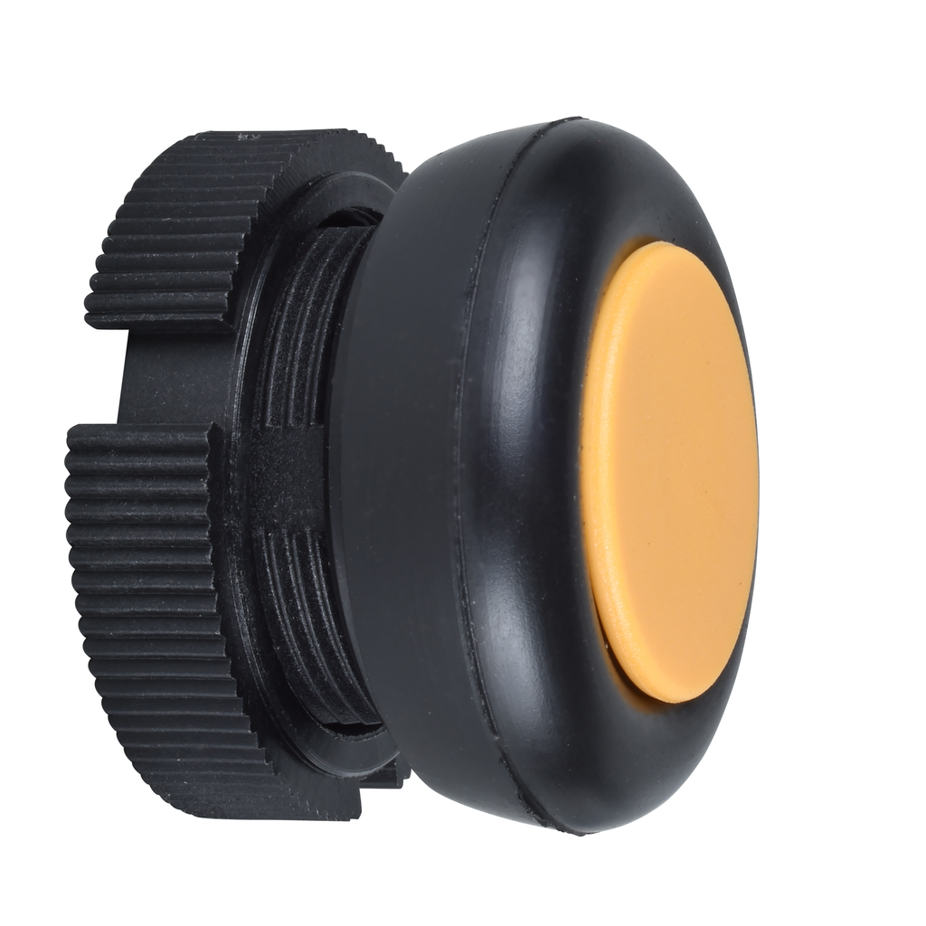 XACA9415 – Head for push button, Harmony XAC, plastic, yellow, booted, spring return
