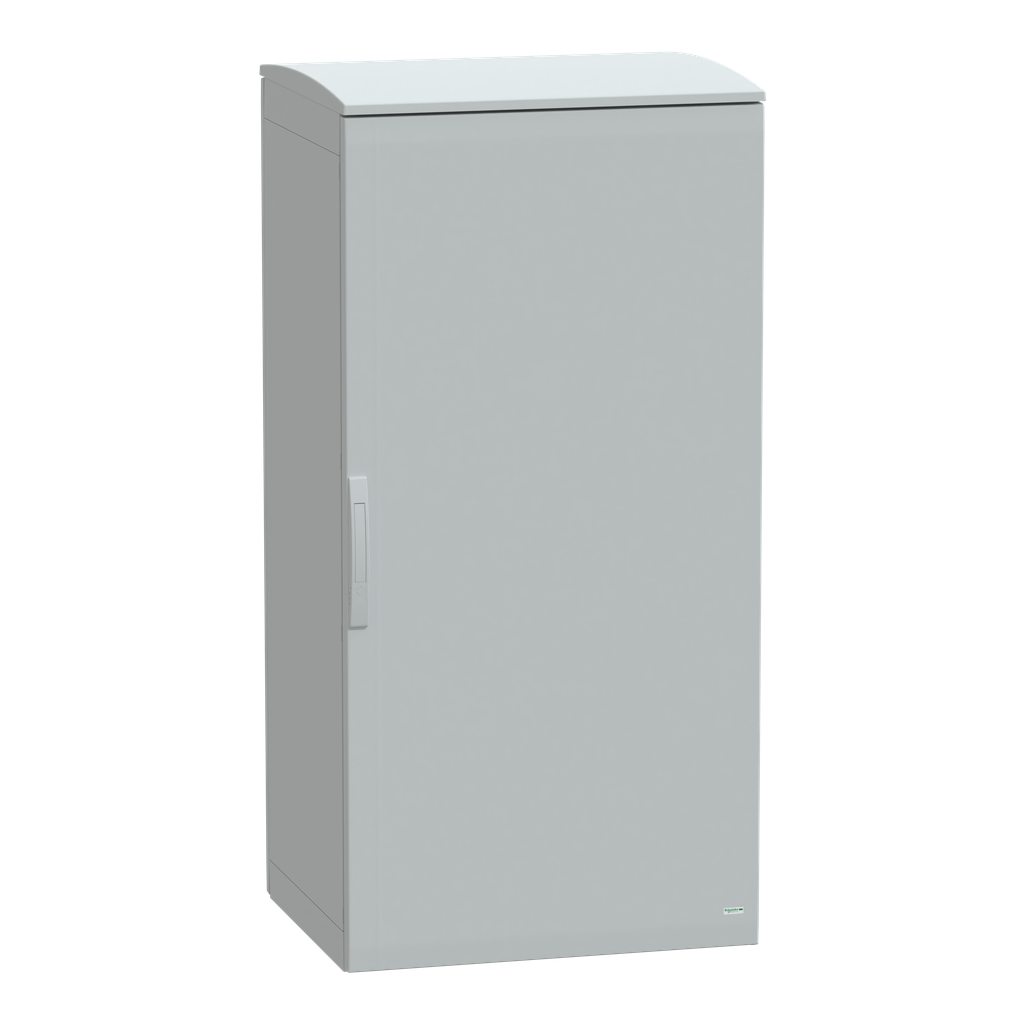 NSYPLAT1576G – Floor standing polyester enclosure, Thalassa PLA, plain door, ventilated canopy, 1500x750x620mm, IP44, IK10