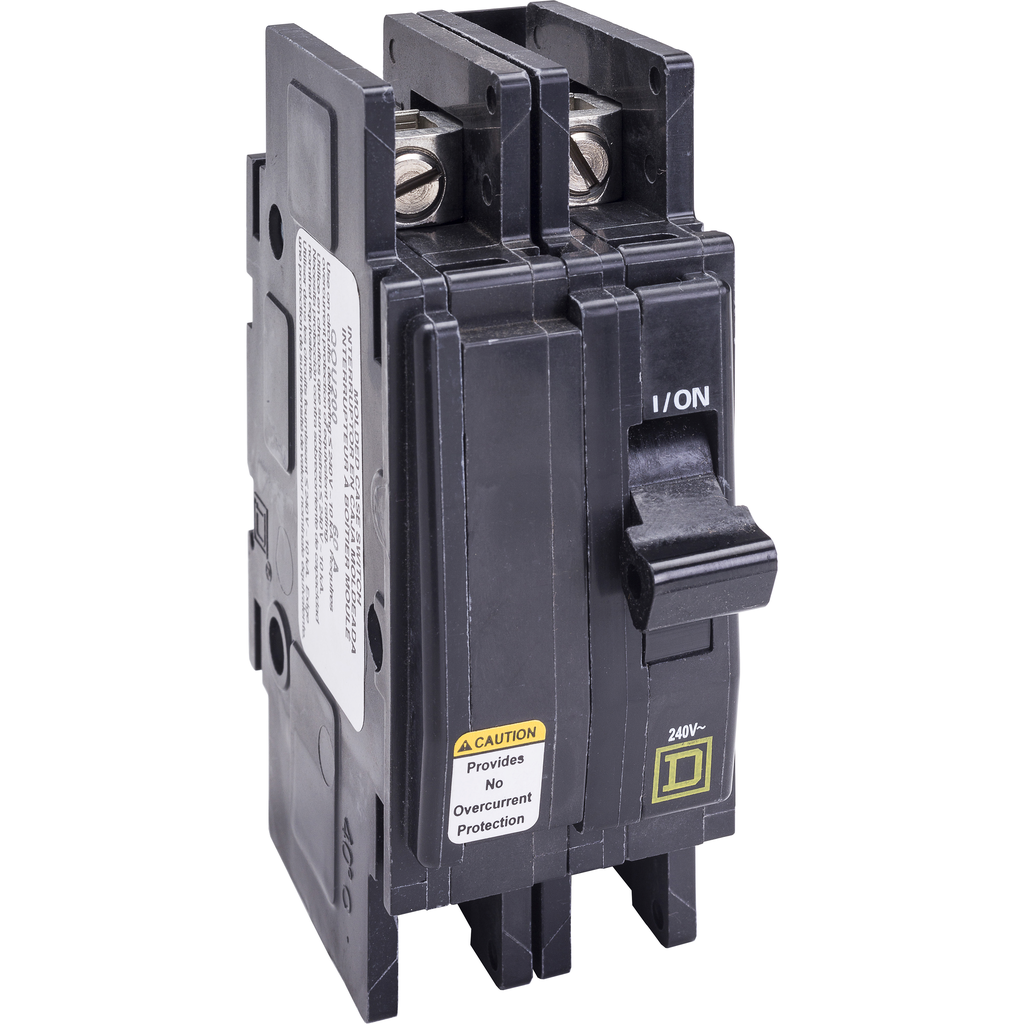 QOU200 – Mini switch, QOU, non-automatic, 60A, 2 pole, 240 VAC, 10kA