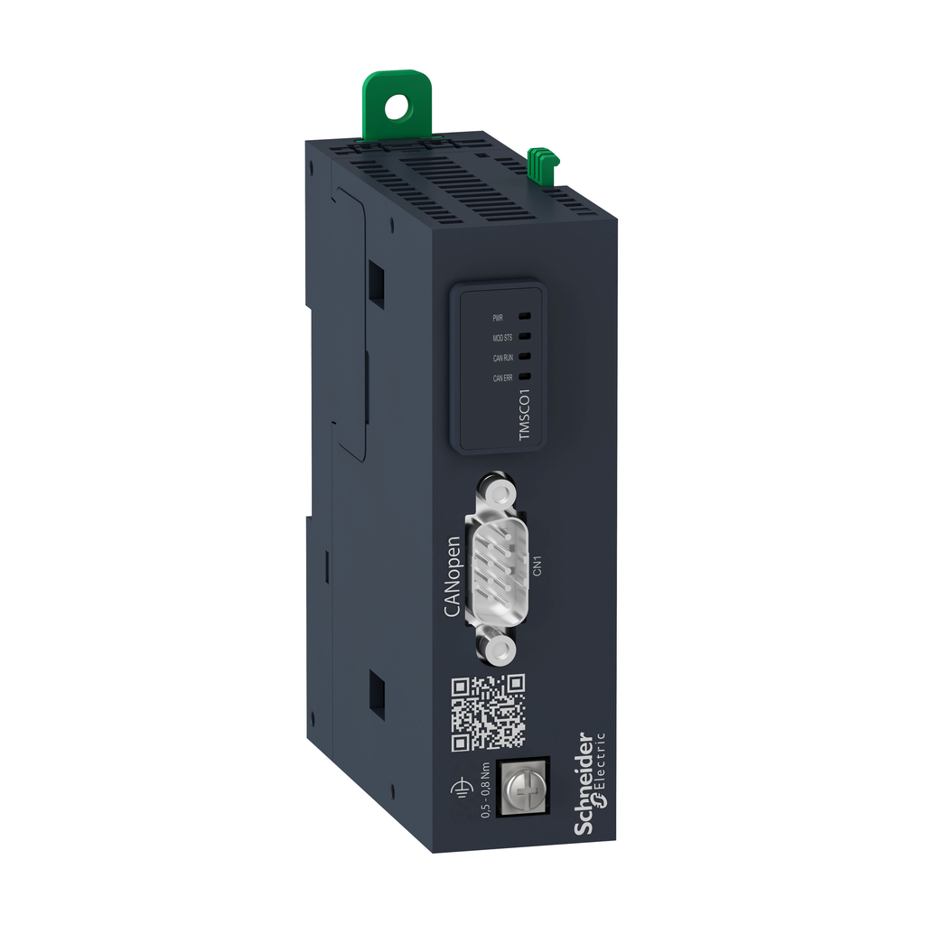 TMSCO1 – smart communication module, Modicon M262, CANopen, 1 SubD9