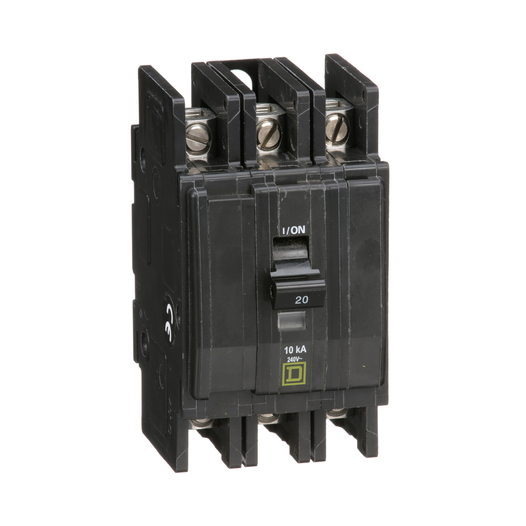 QOU320 – Mini circuit breaker, QOU, 20A, 3 pole, 240VAC, 10kA