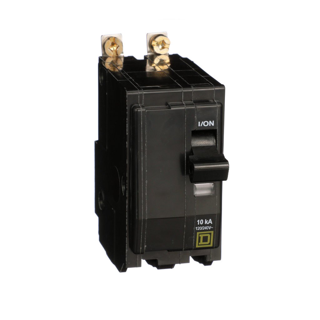 QOB2155237 – Mini circuit breaker, QO, 15A, 2 pole, 120/240VAC, 10kA, bolt on, ring