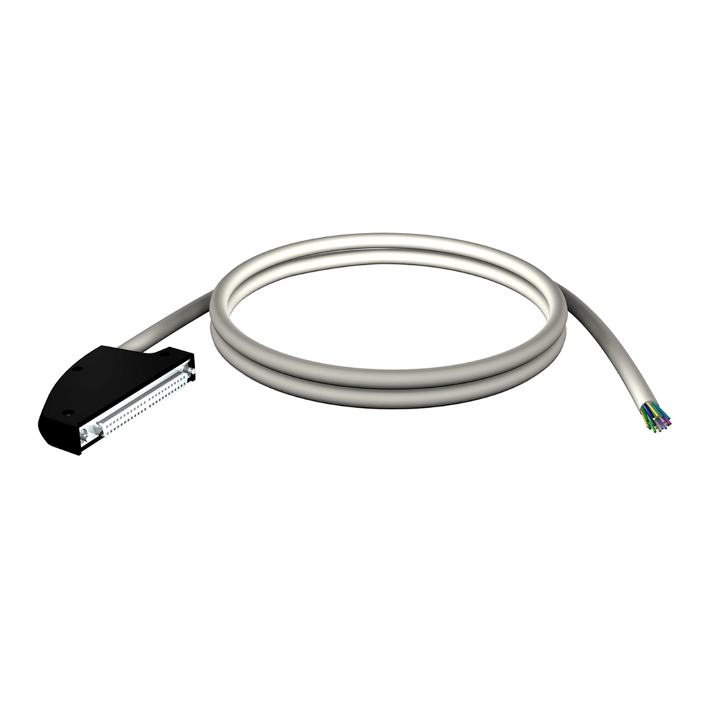 BMXFCW501 – cord set, Modicon M340, 40-way terminal, one end flying leads, 5m