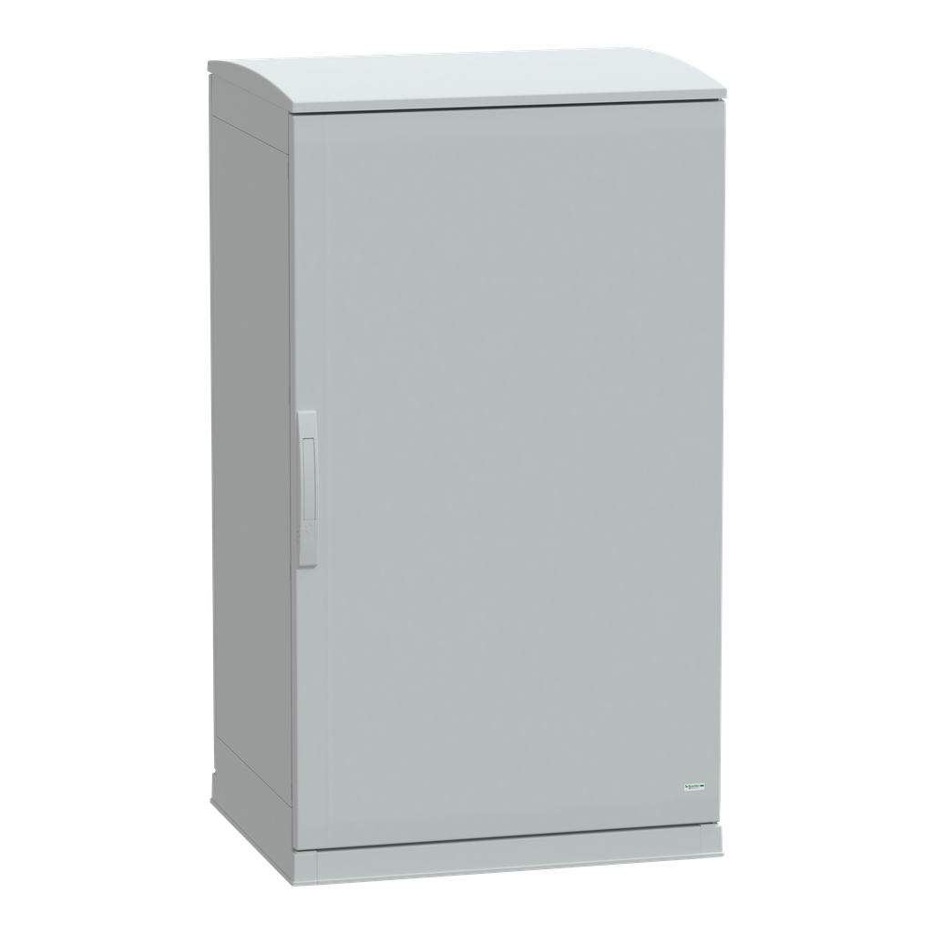 NSYPLAZT1276G – Floor standing polyester enclosure, Thalassa PLA, open bottom, ventilated canopy, 1250x750x620mm, IP44, IK10