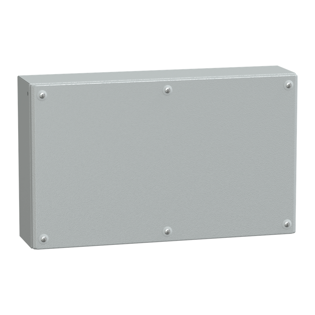 NSYSBM305012 – Metal industrial box plain door H300xW500xD120 IP66 IK10 RAL 7035