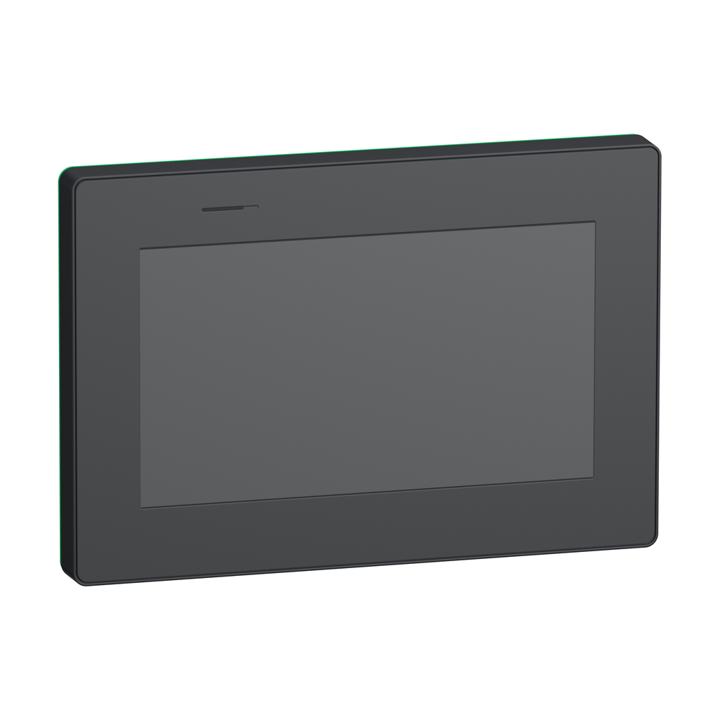 HMISTM6400FW – Touch panel display, Harmony ST6, 7″W display, 1COM, 2Ethernet, USB host&device, 24 VDC, no Logo on front display