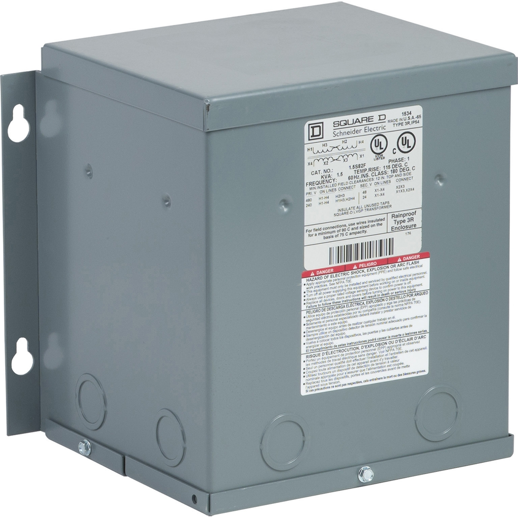 Mayer-DDS-Transformer, buck boost, encapsulated, 1.5kVA, 1 phase, 240x480V primary, 24/48V secondary, NEMA 3R, 115C rise-1