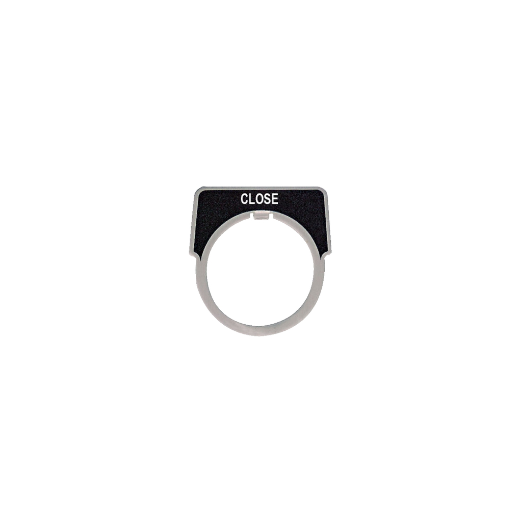 Mayer-DDS-Legend, Harmony 9001K, Harmony 9001SK, 30mm, aluminium, black with silver letters, 40x43mm, marking CLOSE-1