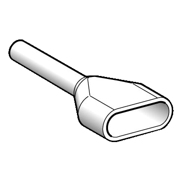 AZ5DE005 – Cable end, Linergy TR cable ends, twin conductor, white, 0.50mmÂ², for insulated cable, medium size, 5 sets of 50
