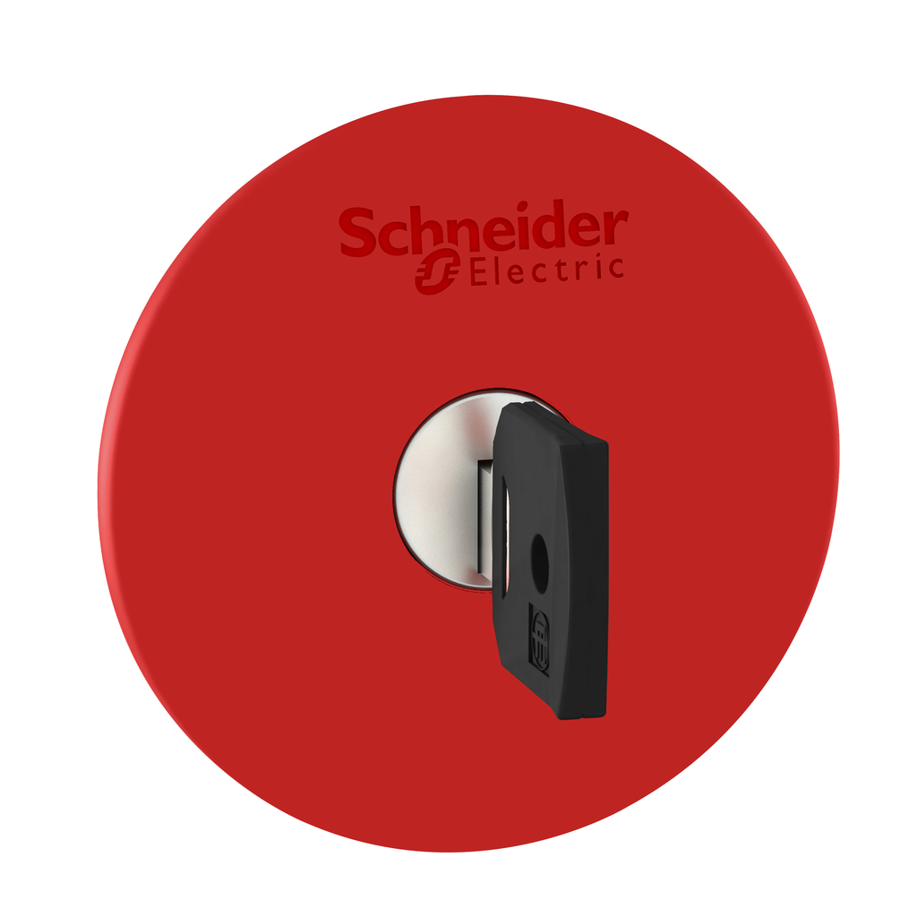 ZB5AS964 – Head for emergency stop push button, Harmony XB5, switching off, plastic, red mushroom 60mm, 22mm, trigger/latching key release, key 455