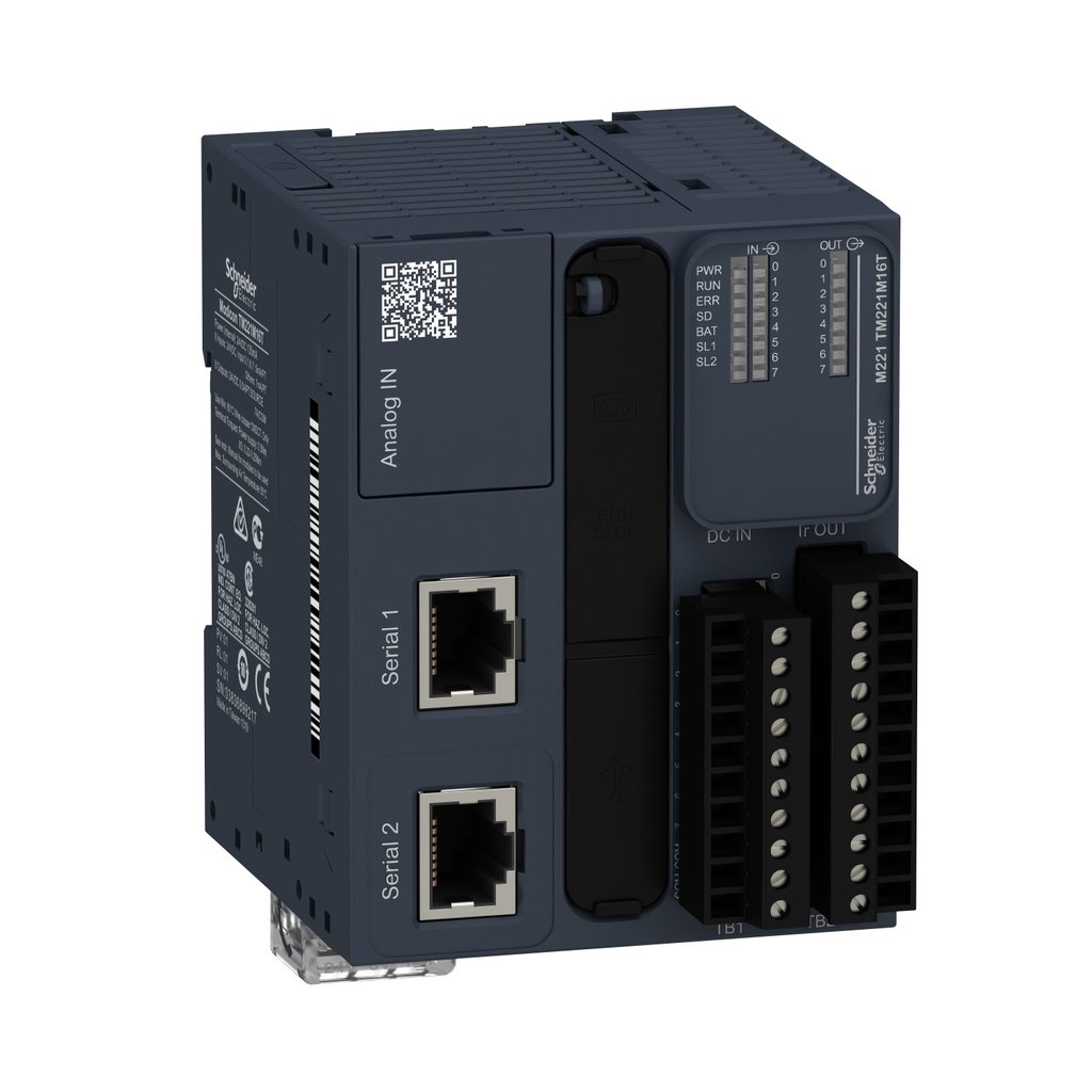 Mayer-DDS-logic controller, Modicon M221, 16 IO, 8 DI, 8 DO, transistor, PNP-1