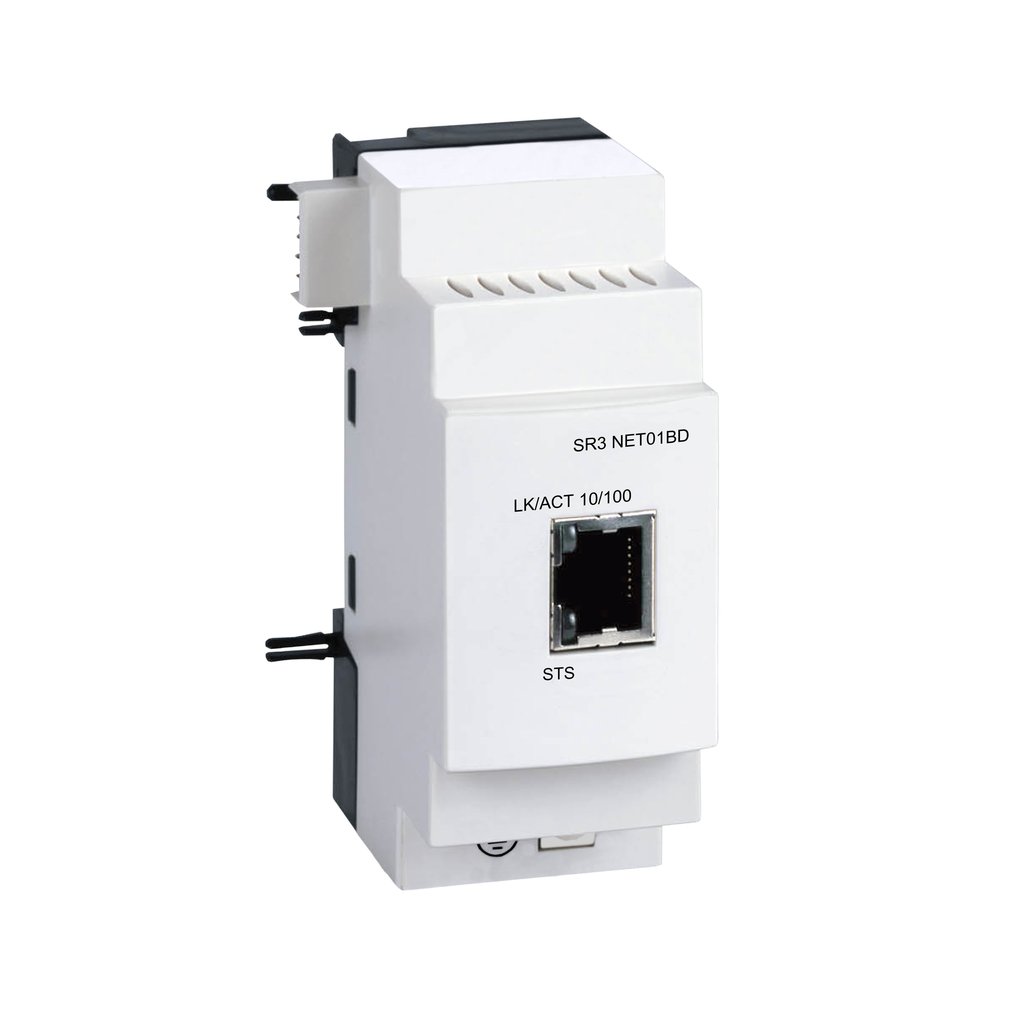 SR3NET01BD – communication interface, Zelio Logic SR2 SR3, Ethernet, for SR3 24V DC, smart relay