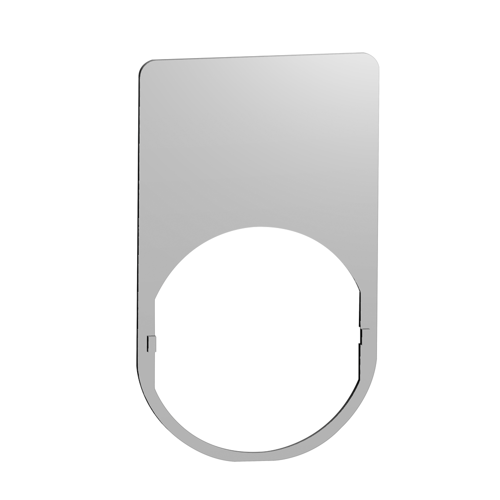 ZBYM6101 – Legend plate 30×50 mm, Harmony XB5, metal