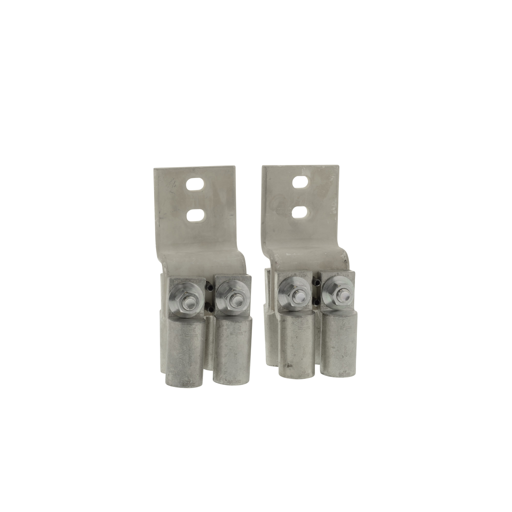 H12LKE2 – Lug kit, compression, 1200A, 4 conductors per phase, 500 to 750kcmil Al, 500kcmil Cu