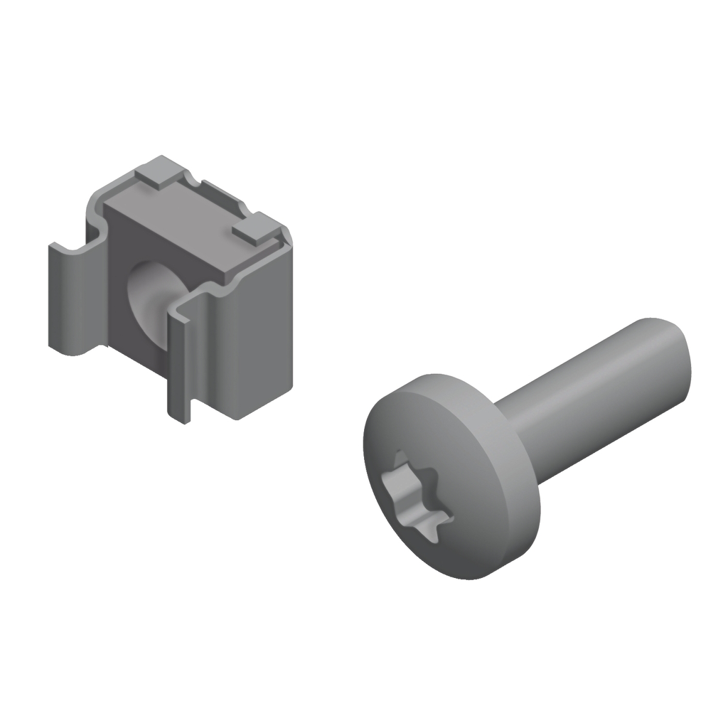 Mayer-DDS-Actassi - set of 100 cage nuts M6 for 8.5 mm square holes-1