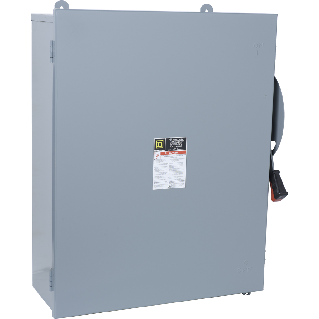 HU464AWK – Safety switch, heavy duty, non fusible, 200A, 4 pole, 150HP, 600V AC/DC, NEMA 12