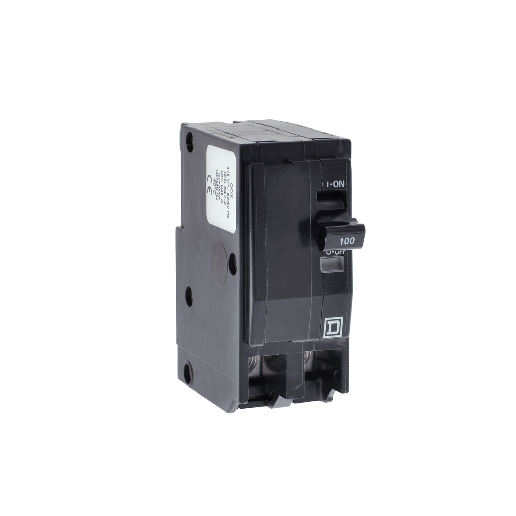 QOXD216 – Mini circuit breaker, QO, 16A, 2 pole, 240/415VAC, 3kA, plug in