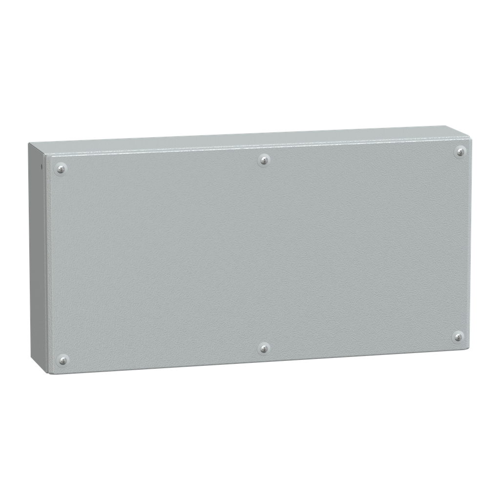 NSYSBM306012 – Metal industrial box plain door H300xW600xD120 IP66 IK10 RAL 7035