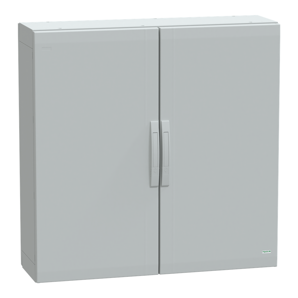 NSYPLA10103G – Floor standing polyester enclosure, Thalassa PLA, plain door, completely sealed, 1000x1000x320mm, IP65, IK10