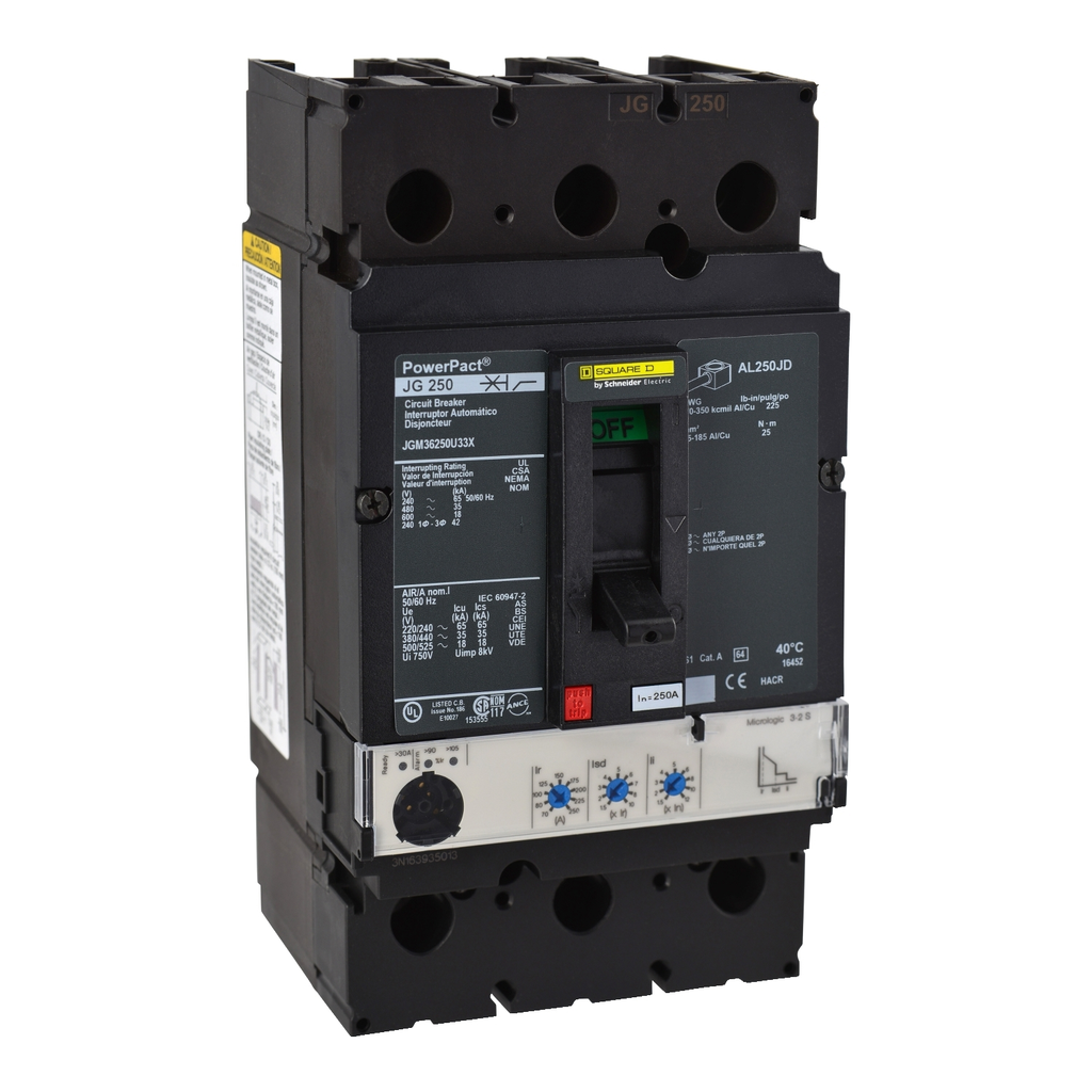 Product image for Schneider JDP36250U31X Circuit brea