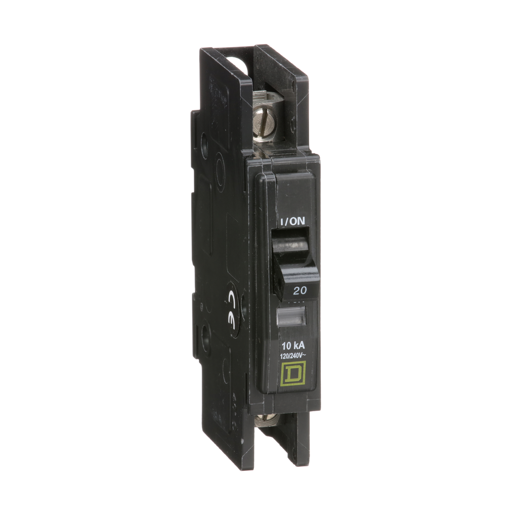 QOU120 – Mini circuit breaker, QOU, 20A, 1 pole, 120/240VAC, 10kA