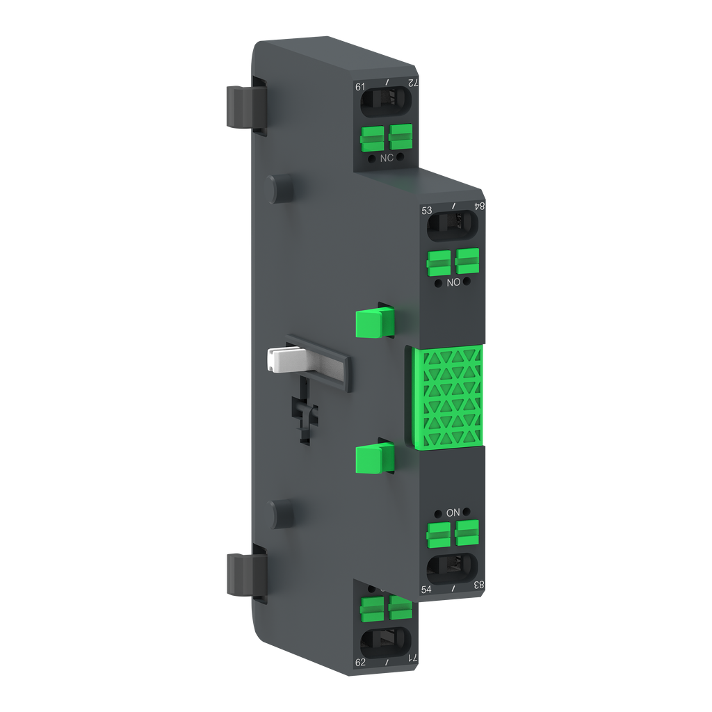 LAG8N113 – Auxiliary contact block,TeSys Giga contactor,1NO 1NC,side mounting,push-in terminals