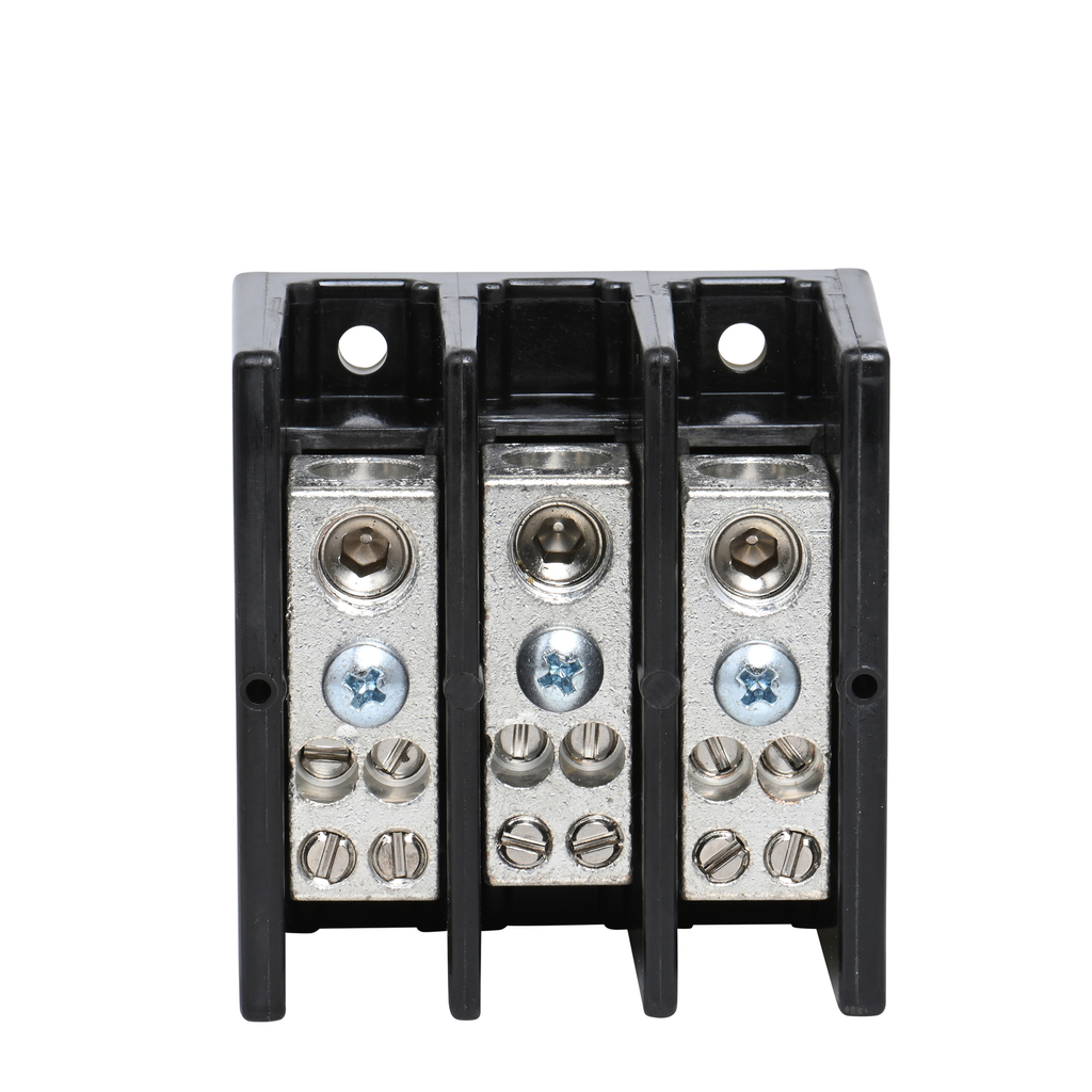 Mayer-DDS-Power distribution block, Linergy, 3 pole, 1 line, 4 load, 175A Cu, 600V-2