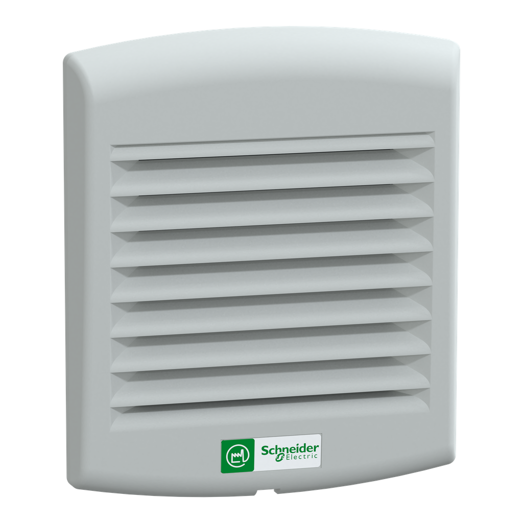 NSYCVF38M115PF – ClimaSys forced vent. IP54, 38m3/h, 115V, with outlet grille and filter G2