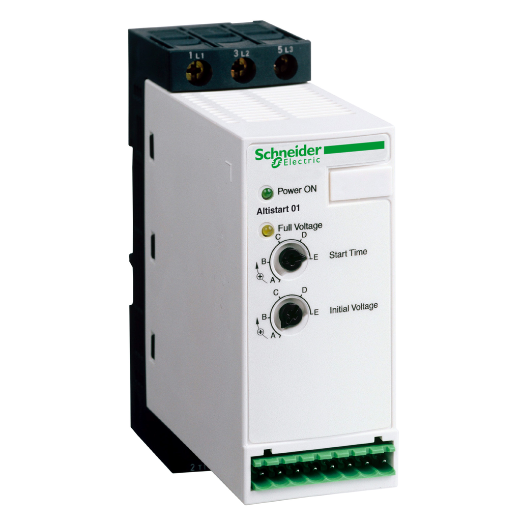 ATS01N125FT – soft starter for asynchronous motor, Altistart 01, ATS01, 25A, 110 to 480V, 2.2 to 11kW