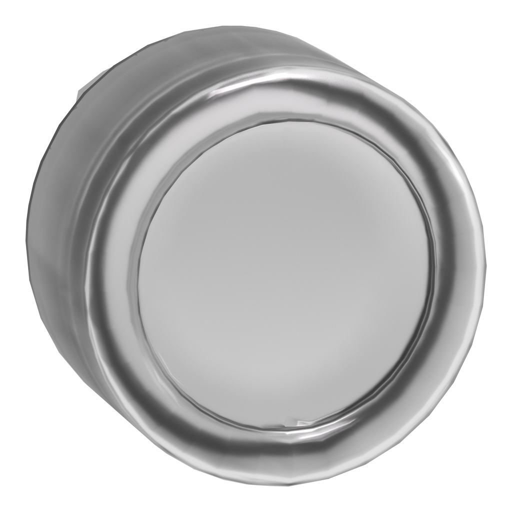 ZB4BW513 – Head for illuminated push button, Harmony XB4, metal, white flush, 22mm, universal LED, spring return, clear boot