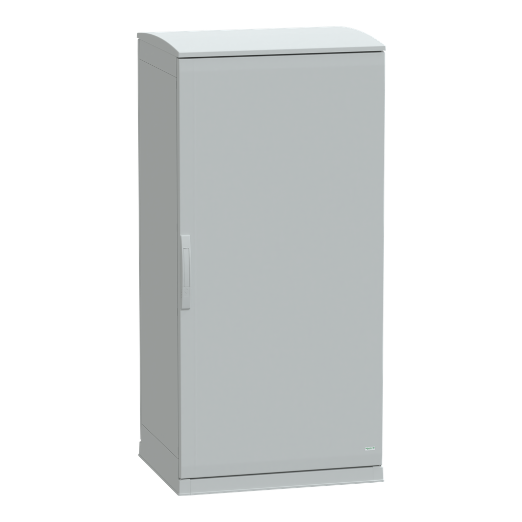 NSYPLAZT1576G – Floor standing polyester enclosure, Thalassa PLA, open bottom, ventilated canopy, 1500x750x620mm, IP44, IK10