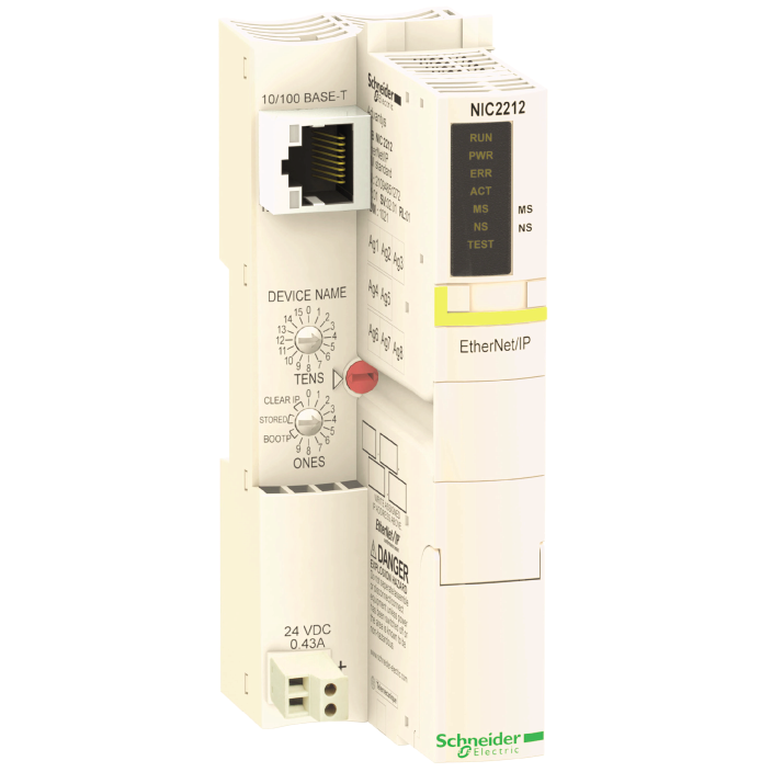 STBNIC2212 – network interface module, Modicon STB, standard, Ethernet/IP, 10-100Mbit/s