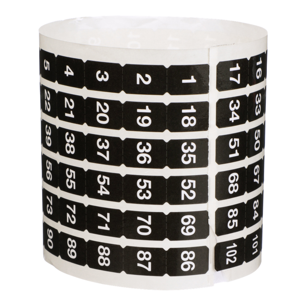 NQ102S – NQ Panelboard Acc. Number Strip Seq, 1-102