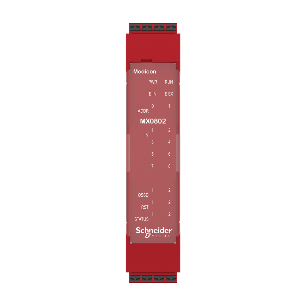 Mayer-DDS-expansion module, Modicon MCM, 8 inputs 2 output pairs, spring-2