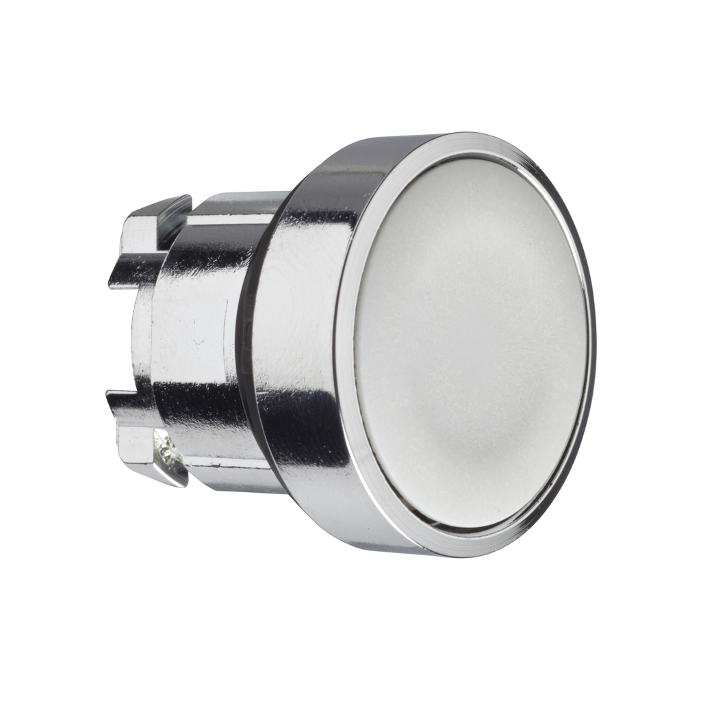 ZB4BA8 – Head for non illuminated push button, Harmony XB4, grey flush push button 22mm spring return unmarked