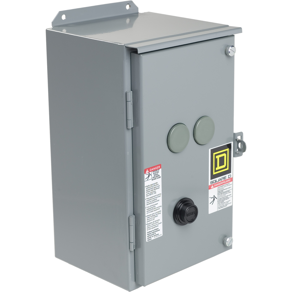 9991SDA11 – NEMA Contactor and NEMA Motor Starter, Type S, nonreversing, enclosure, for NEMA Size 2, 8903SP and 8903L, NEMA 12/3R