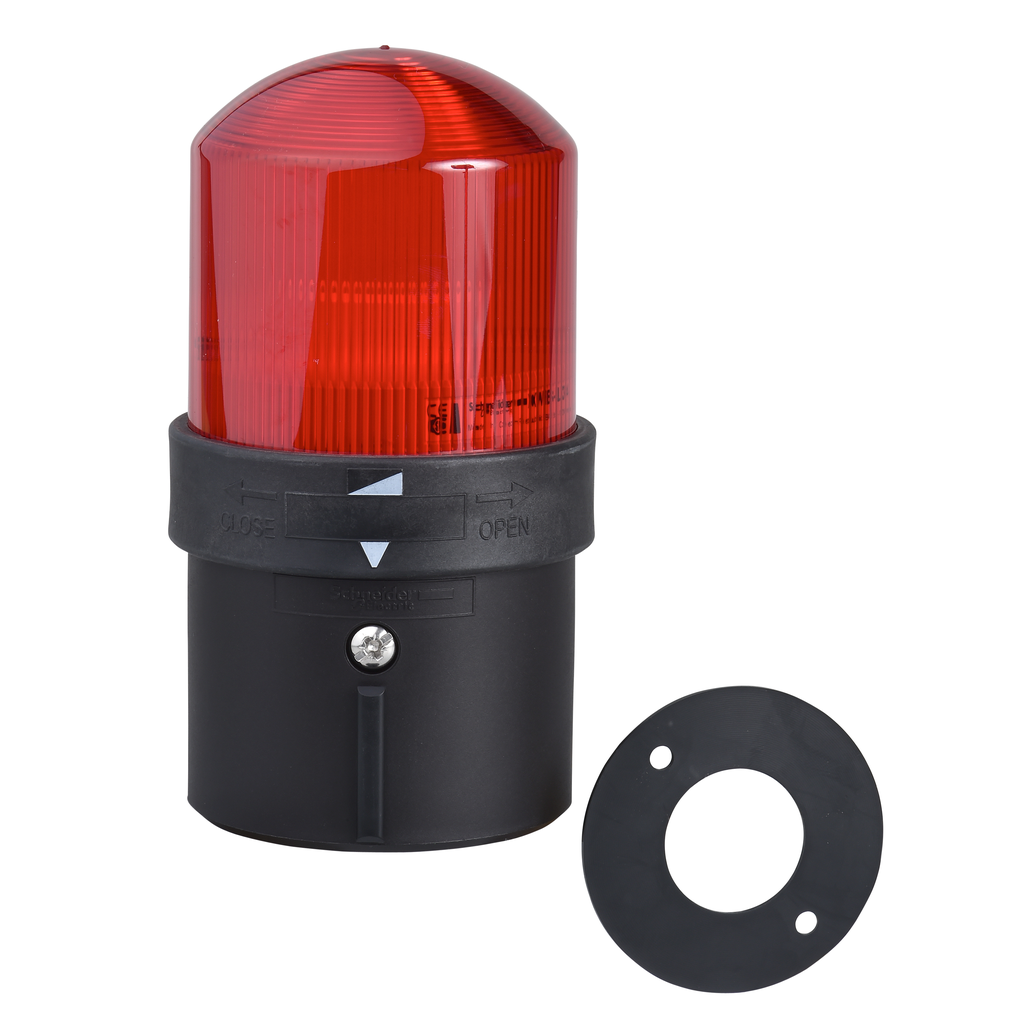 Mayer-DDS-Illuminated complete beacon, Harmony XVB Universal, plastic, red, 70mm, steady, incandescent with BA15d base, lt 250V-1
