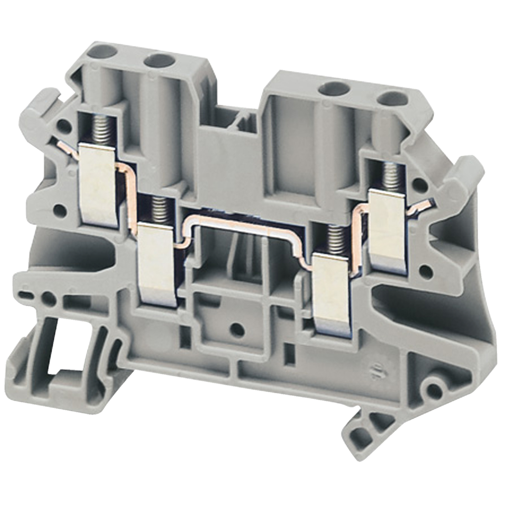 NSYTRV44 – Terminal block, Linergy TR, grey, 4mm2, passthrough, 4 points, set of 10