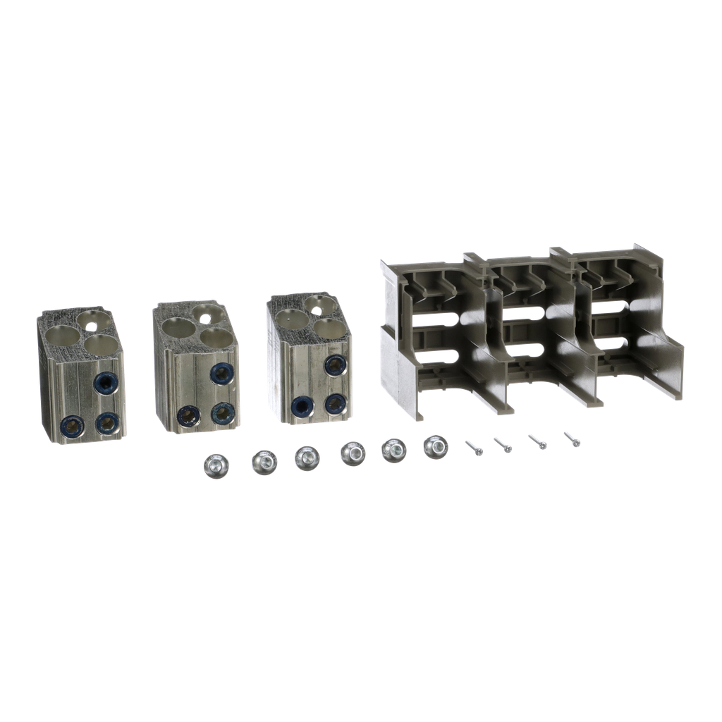 AL1200P7KU – Circuit breaker accessory, PowerPacT P, lug kit, mechanical, 1200A, 3/0 AWG to 750kcmil, unit mount, Al, qty 3
