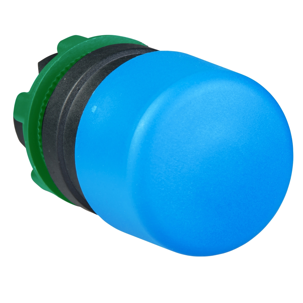 Mayer-DDS-Head for non illuminated push button, Harmony XB5, blue 30mm mushroom pushbutton 22mm spring return-1
