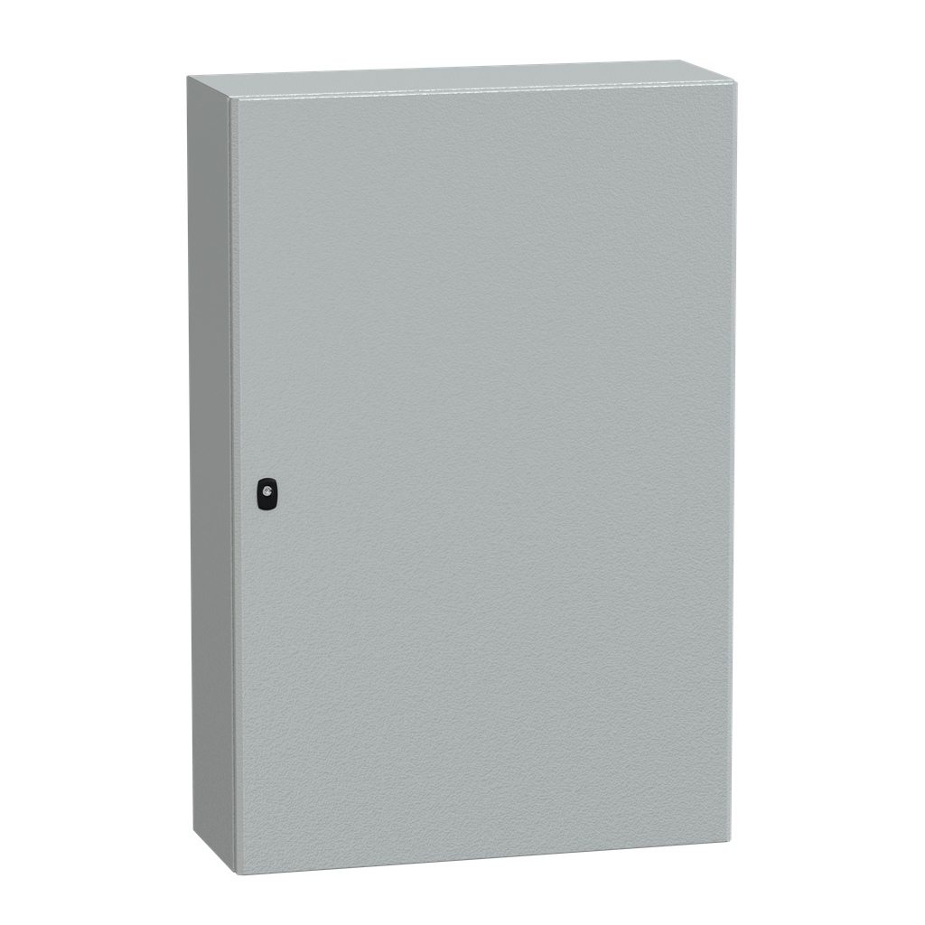NSYS3D12830P – Wall mounted steel enclosure, PanelSeT S3D, plain door, with mounting plate, 1200x800x300mm, IP66, IK10