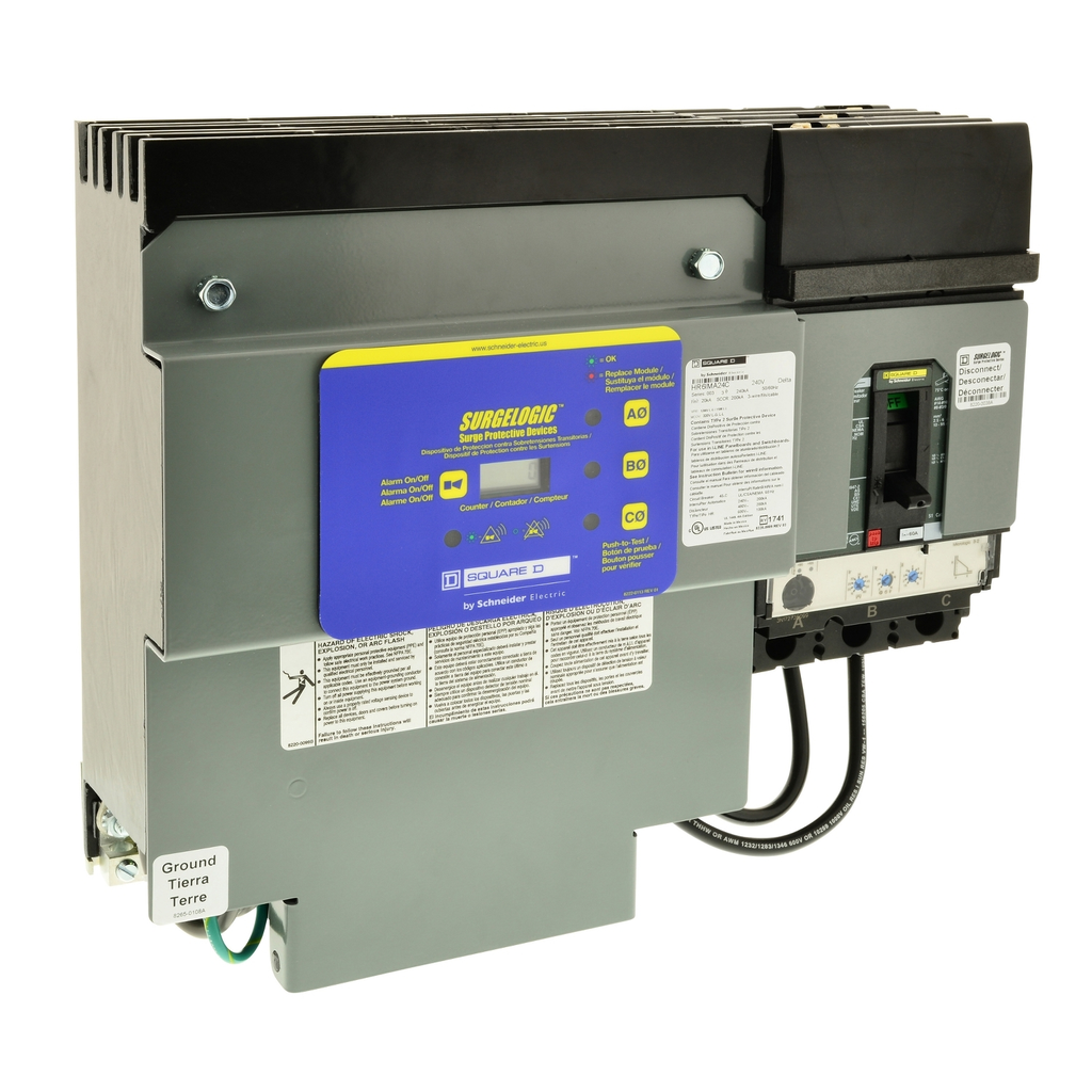 Mayer-DDS-Surge protection device, Surgelogic, HR, 160kA, 600 VAC delta, 3 phase, 3 wire, SPD type 1-1