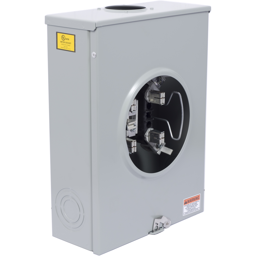 UGHTRS213B – Meter socket, ringless, 1 phase, 3 wire, 5 jaws, Series A, horn bypass, no jaw release