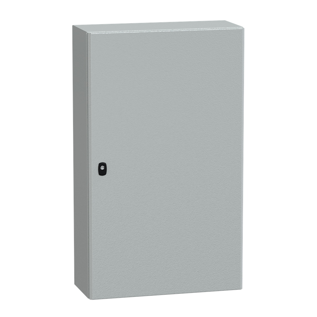 NSYS3D10625P – Wall mounted steel enclosure, PanelSeT S3D, plain door, with mounting plate, 1000x600x250mm, IP66, IK10
