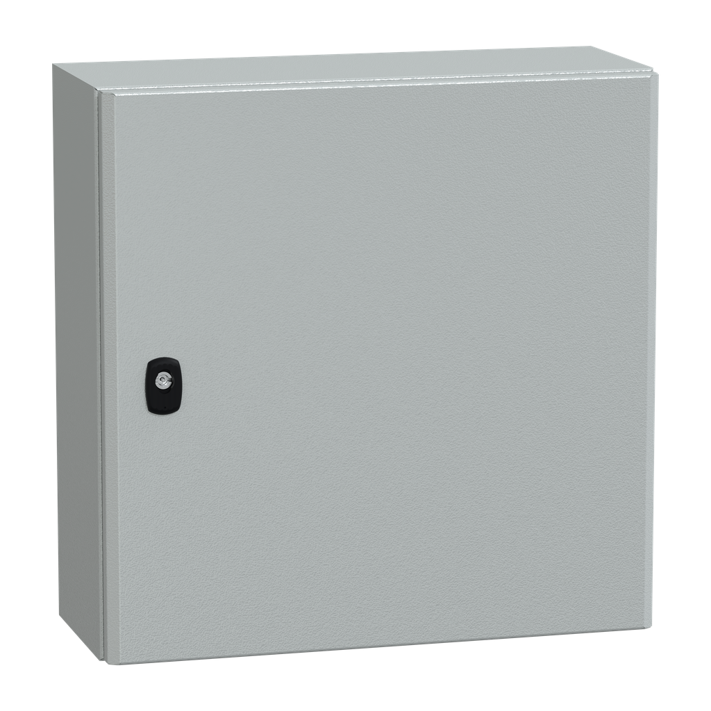 NSYS3D5520 – Wall mounted steel enclosure, PanelSeT S3D, plain door, without mounting plate, 500x500x200mm, IP66, IK10