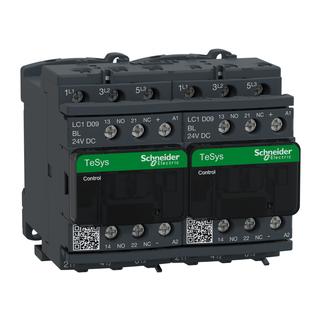 LC2D09BL – TeSys Deca reversing contactor – 3P(3 NO) – AC-3 –
